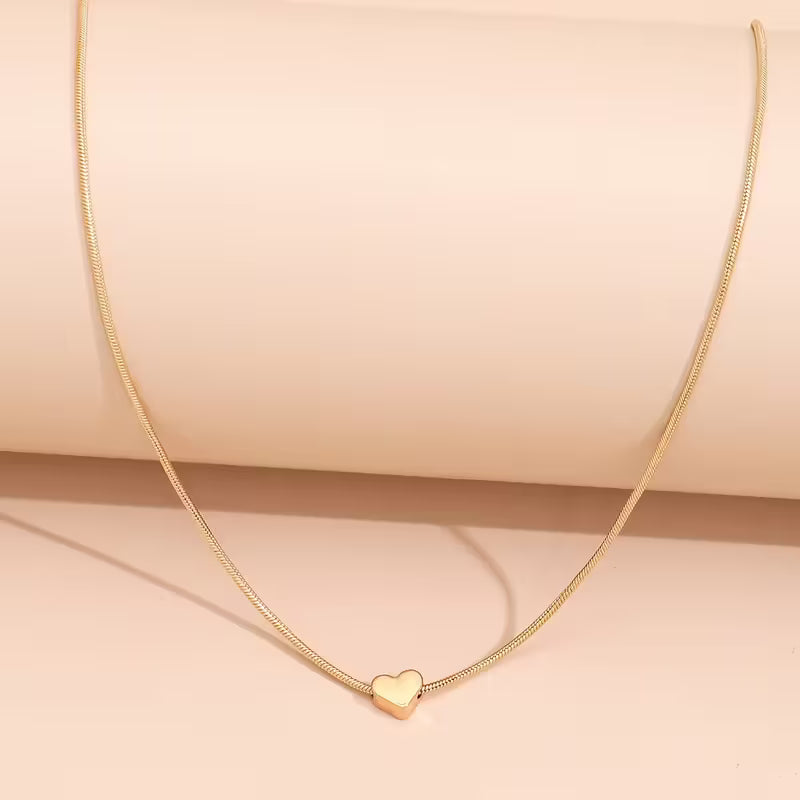 Minimal Herz Halskette