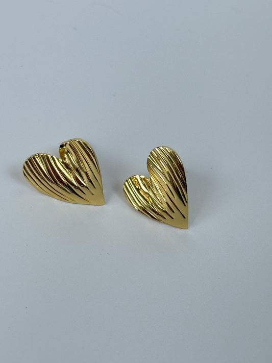 Edelstahl Herz Ohrringe