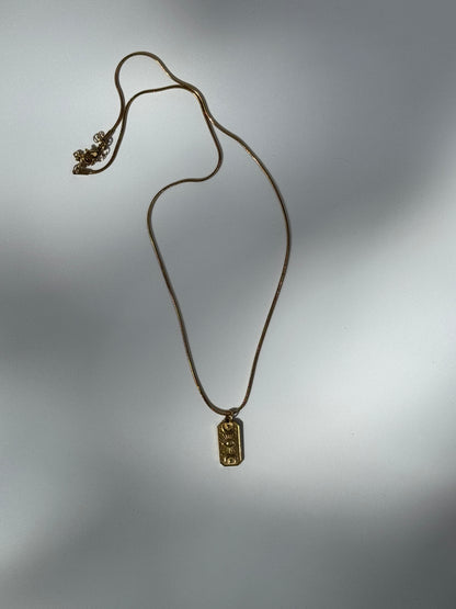 Vintage Plaketten Halskette