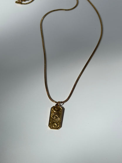 Vintage Plaketten Halskette