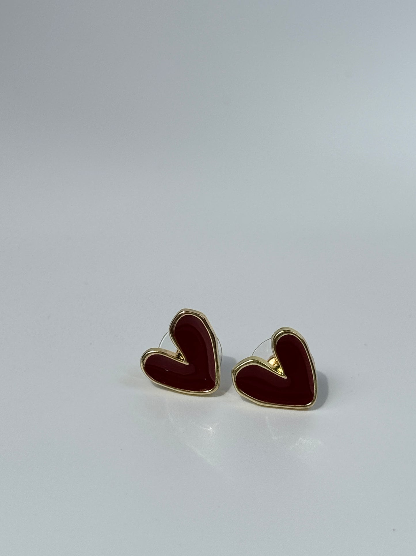 Rote Herz Ohrringe