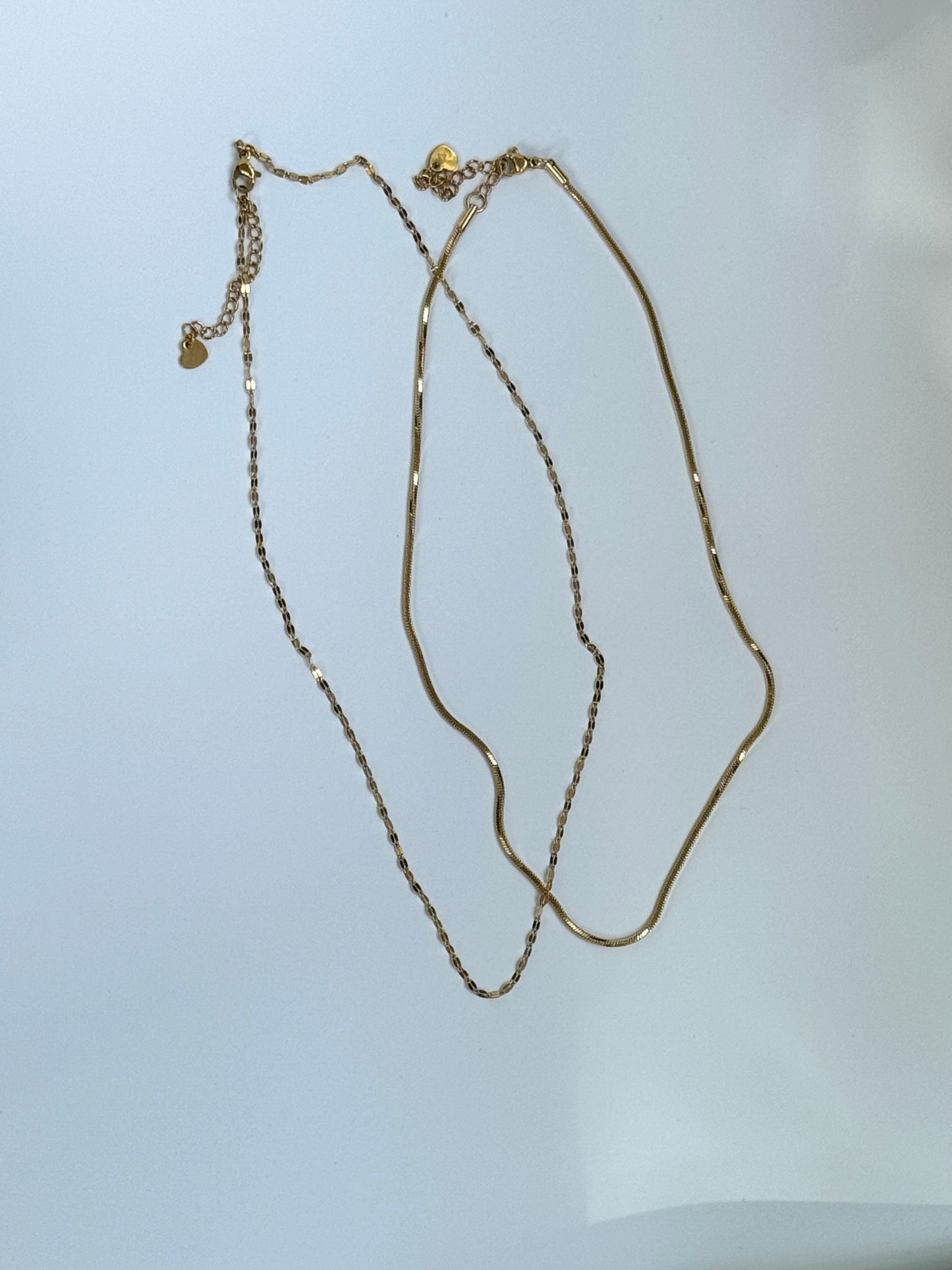 Doppelte Goldene Halskette