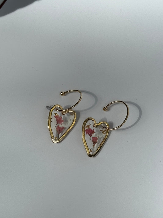 Resin Herz Ohrringe