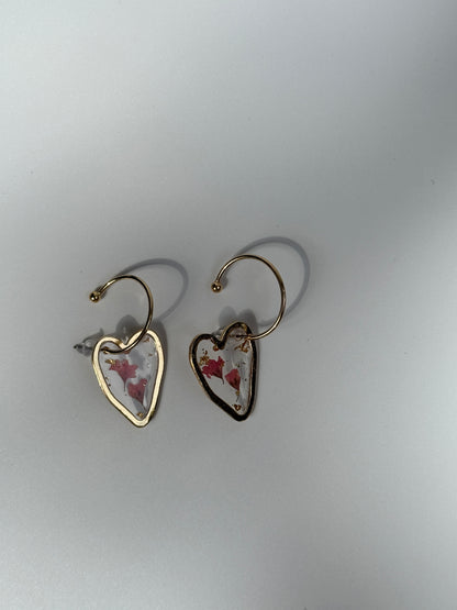 Resin Herz Ohrringe