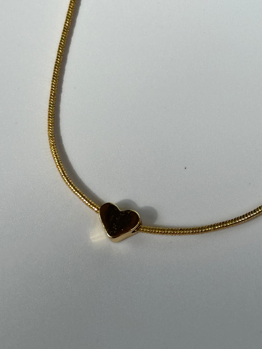 Minimal Herz Halskette